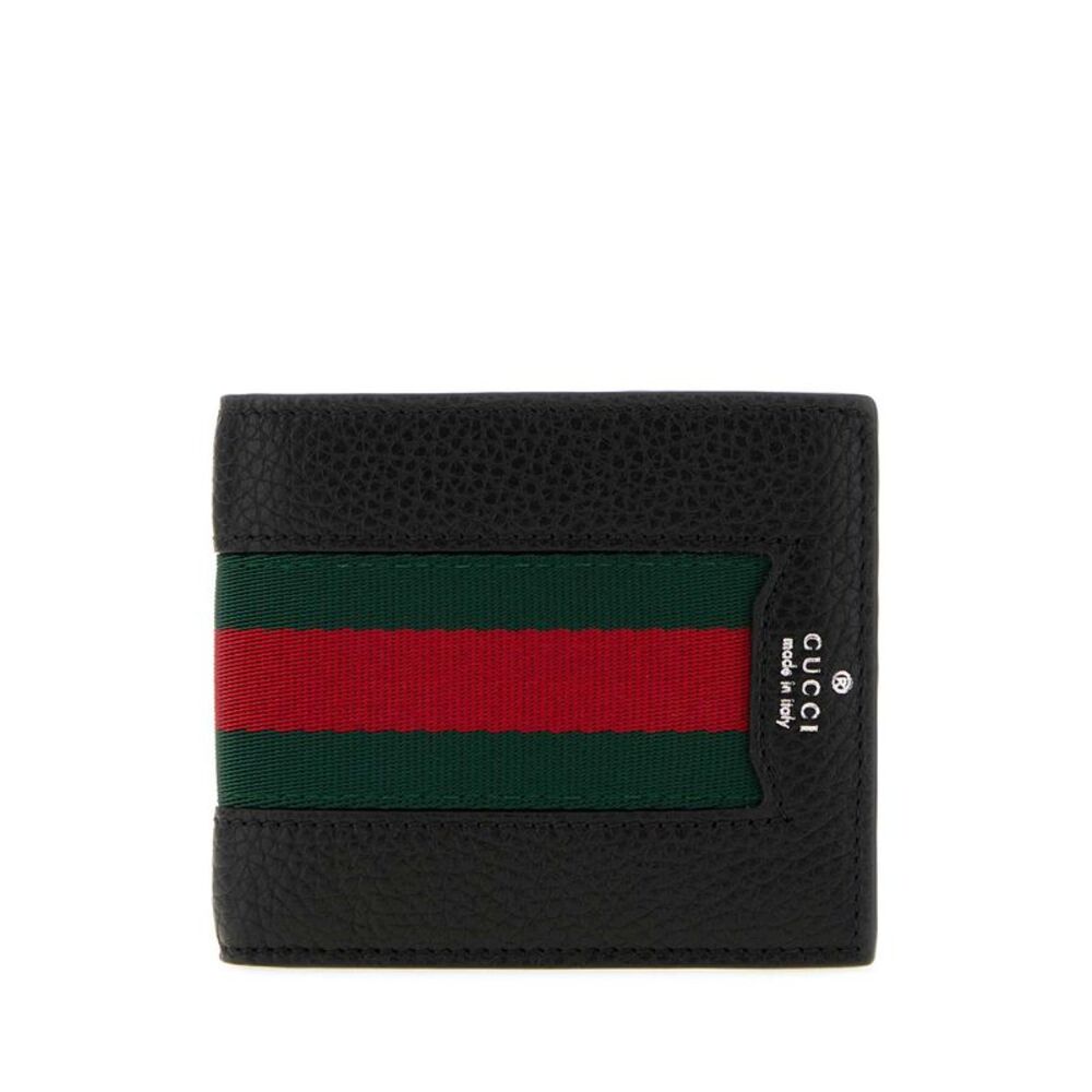 Gucci Men Black Leather Wallet